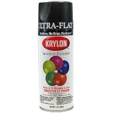 KRYLON DIVERSIFIED BRANDS 1602 12OZ BLK FLT Enamel