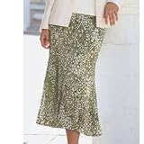 Gray & Osbourn Beige 8 Panel Skirt 70cm - 22