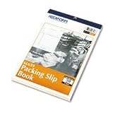 Carbonless Packing Slip Forms Book, 3-Part, 5-1/2x7-7/8, 50/Book RED6L639