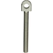 303 Stainless Steel Eyebolt, 3/4"-10 Thread Size, 6-3/4" Length, Partially Threaded, Pack Of 2