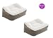 Set of 2 Inflatable Travel Footrests - Compact packaging easy to travel with Reduce Stress Increase Circulation