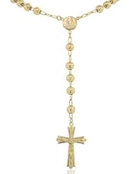 Rosary Beautifully Crafted in 14K Yellow Gold - 282-01
