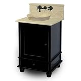 American Bath Factory P6-4-BK26 Innovations Vanity Package in Old World Black with 26 Vanity Top