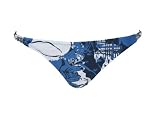 Hurley Low Rider Bikini Bottom w/ Side Loops (Blue, X-Small)