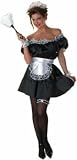 Adults French Maid Costume (Size:Large 12-14)