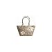 Coach Signature Bleecker Flower Floral Applique Shopper Bag Tote 16276 Khaki