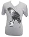 Men's Raven by Kenn Olsen Tattoo V Neck Tee Grey