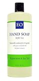EO Hand Soap, Refill Size, Peppermint & Tea Tree, 32 oz (960 ml) (Pack of 2)