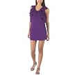 Go International® Crinkle Ruffle Dress - Grape