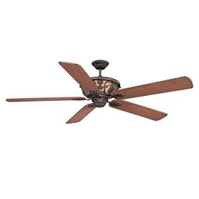 Savoy House 68-810-5WA-40 Salon Monarch 4 Light 5 Blade Ceiling Fan in Walnut Patina