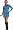 Star Trek - Classic Blue Dress Deluxe Costume (Women's Adult X-Small)