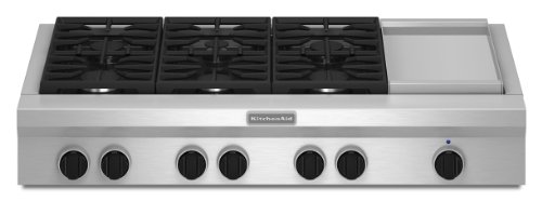 Kitchenaid KGCU483VSS Commercial-Style Gas Cooktop