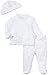 Little Me Baby Girls' Floral TMH Pant Set, White/Pink, 3 Months
