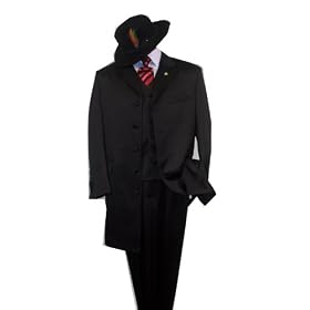 MENS 3PIECE FASHION ZOOT SUIT WITH VEST available in SOLID BLACK, SOLID WHITE, SOLID OFF-WHITE, BLACK WITH WHITE STRIPE, NAVY BLUE AND WHITE STRIPE, and WHITE WITH BLACK STRIPE. Please click on the colors