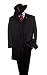 MENS 3PIECE FASHION ZOOT SUIT WITH VEST available in SOLID BLACK, SOLID WHITE, SOLID OFF-WHITE, BLACK WITH WHITE STRIPE, NAVY BLUE AND WHITE STRIPE, and WHITE WITH BLACK STRIPE. Please click on the colors