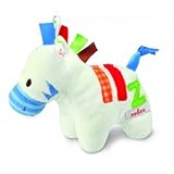 Smarty Kids 5 Inch Plush Baby Rattle - White 