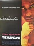Hurricane Carter Signed Hurricane Movie Poster