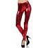 Footless Liquid Wet Look Shiny Metallic Stretch Leggings