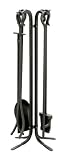 Uniflame F-11140 5-Piece Black Wrought Iron Toolset