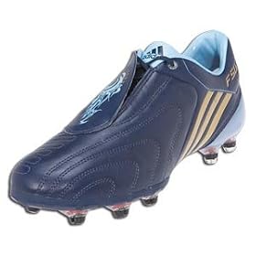 Buy adidas F50i TUNIT Leather Messi Soccer Shoe Start Kit (New Navy Metallic Gold Argentina)