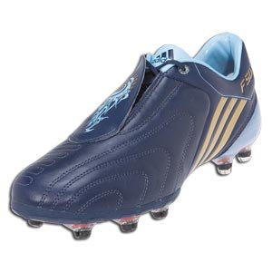 adidas F50i TUNIT Leather Messi Soccer Shoe Start Kit (New Navy/Metallic Gold/Argentina)