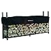 8ft Woodhaven Firewood Rack - Black