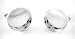 100 X Silver Round Recessed Cufflink Backs Setting 16mm Pad DIY Findings