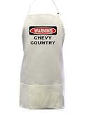 WARNING CHEVY COUNTRY Full Size Professional Apron (3 Pockets)