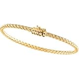 14K Yellow Gold Basket Weave Chain - 16.5 inches