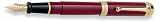 Aurora Talentum Burgundy w/ Gold Trim Fine Point Fountain Pen - AU-D12X-F