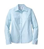 District Threads - Ladies Brushed Cotton Shirt with Pocket Faded Turquoise-XXL