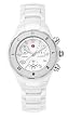 Michele Tahitian Ceramic White Ladies Watch MWW12A000002
