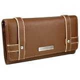 Women's New York Leather Wallet: Brown