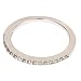 14K White Gold Diamond Wedding Anniversary Band Ring 0.22ct (VS Clarity, F Color)