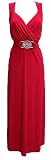 Fashion Victim, Robe Femme, Longue, Style Portefeuille, Ceintré avec une Broche,