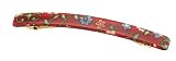 France Luxe Medium Long Barrette - Fleur Jardin Red