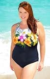 Beach Native Evening Tide Keyhole Back Swimsuit - Plus Size Swimwear Plus Size Swimsuits