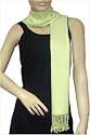 Silk Pashmina Scarf of 50 : 50 Silk and Pashmina with Tassels / Fringes in 36 colors