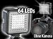 Produkt-Bild: Somikon Foto- und Videoleuchte mit 64 Tageslicht-LEDs