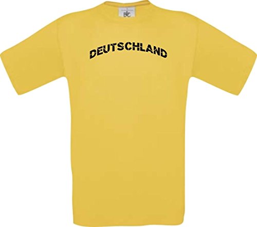 ShirtInStyle Kids-T EM WM Trikot DEUTSCHLAND TRIKOT STYLE, Gelb 116