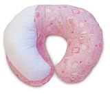 Boppy Bare Naked Pillow with Pink Cupcake Slipcover