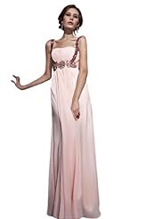 Chiffon/Taffeta/Tulle Crystal Beaded Lace Applique Crystals Wedding Party Dress 