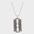 Silver Star CHROME RAZORS EDGE Pendant Necklace