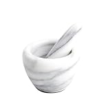 from MARBLE ART T&G Marble Art Pestle and Mortar in White Marble - Mini
