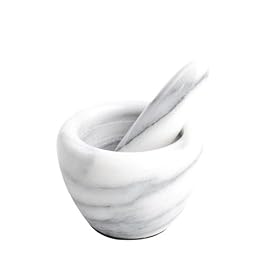 T&G - Marble Art - Mortier et pilon - Marbre - Blanc - Mini (Import Grande Bretagne)