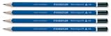 Staedtler Mars Ergosoft Pencil with Triangular Barrel B 2mm Lead Blue Barrel Ref 150BTR [Pack 12]