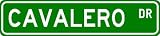 CAVALERO Street Sign ~ Personalized Family Lastname Sign ~ Gameroom, Basement, Garage Sign ** ALUMINUM - B000N2DUWA