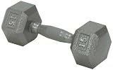 Champion Barbell 15-Pound Solid Hex Dumbell with Ergo Grip