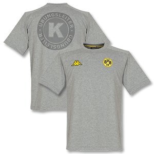 11-12 Borussia Dortmund Trainer Tee - Grey-L