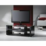 VCM - Savona - Meuble pour TV - Noir laqu&eacute;